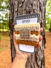 Load image into Gallery viewer, May Your Coffee Kick In Before Reality Does Cup Cozy