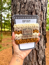 Load image into Gallery viewer, May Your Coffee Kick In Before Reality Does Cup Cozy