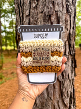 Load image into Gallery viewer, May Your Coffee Kick In Before Reality Does Cup Cozy