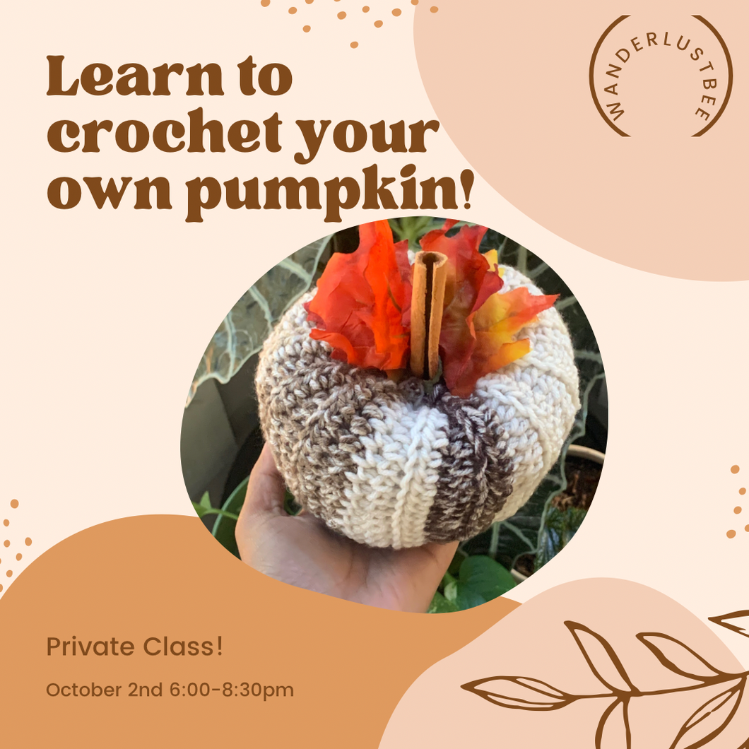 Private Crochet Pumpkin Workshop