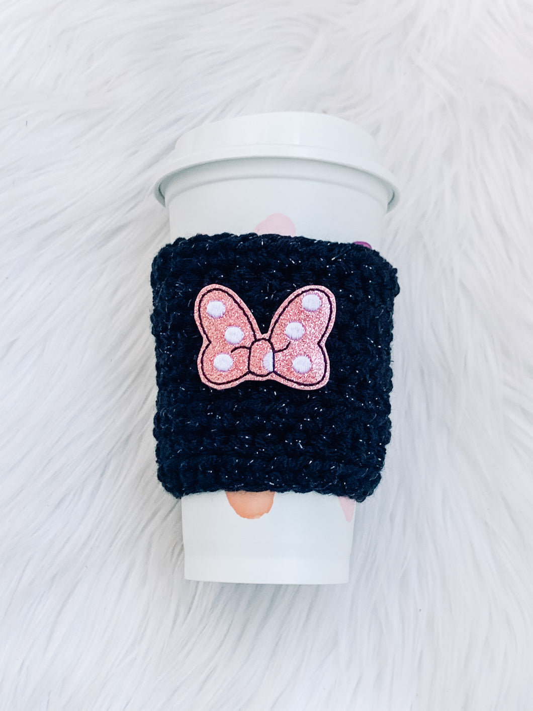 Pink Mouse Bow Cozy