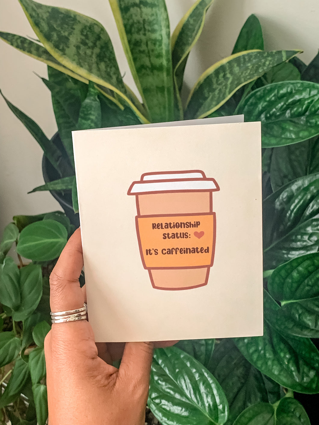 Relationship Status - It’s Caffeinated Greeting Card