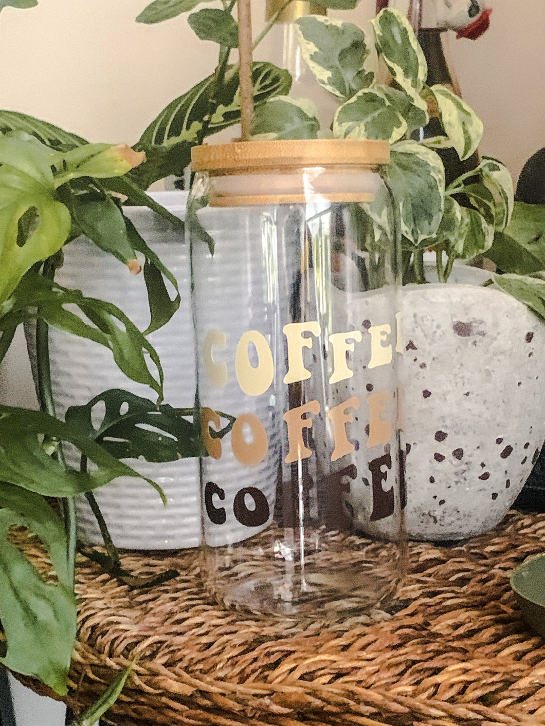 Coffee Coffee Coffee Glass Cup