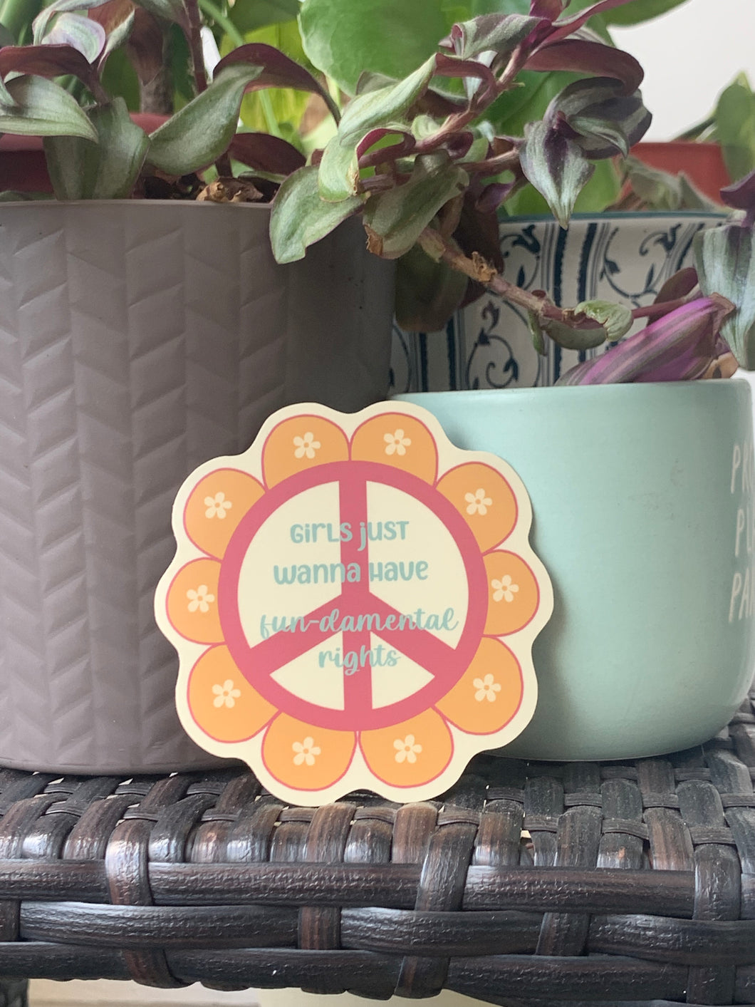 Fundamental Rights Sticker Girls Just Wanna Have Fundamental Rights Sticker