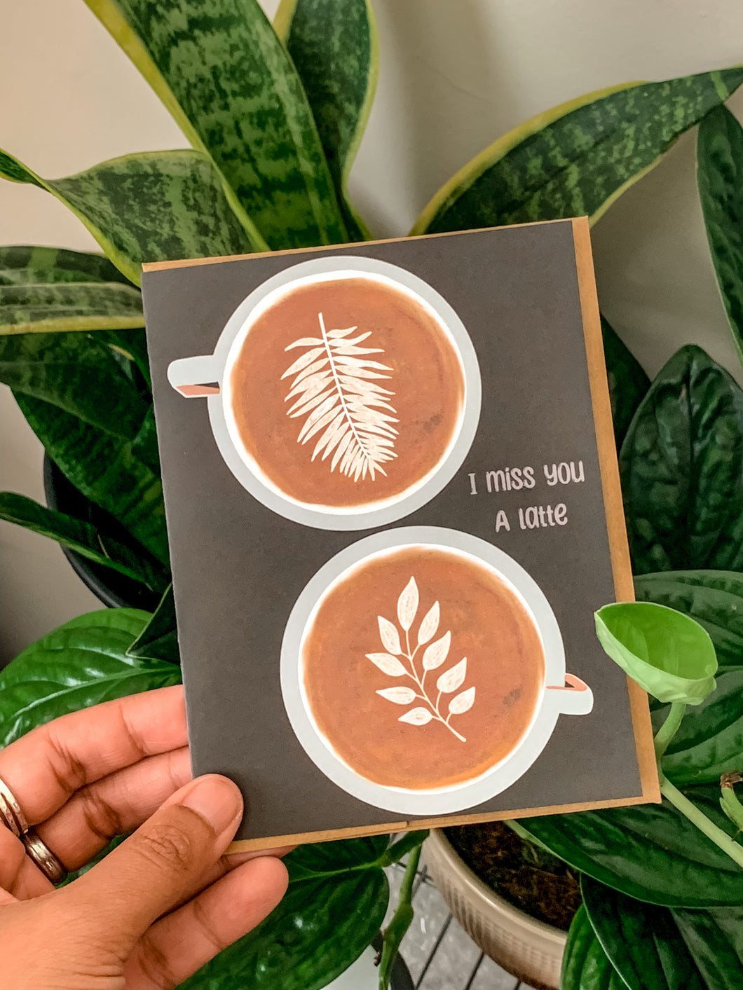 I Miss You a Latte Greeting Card