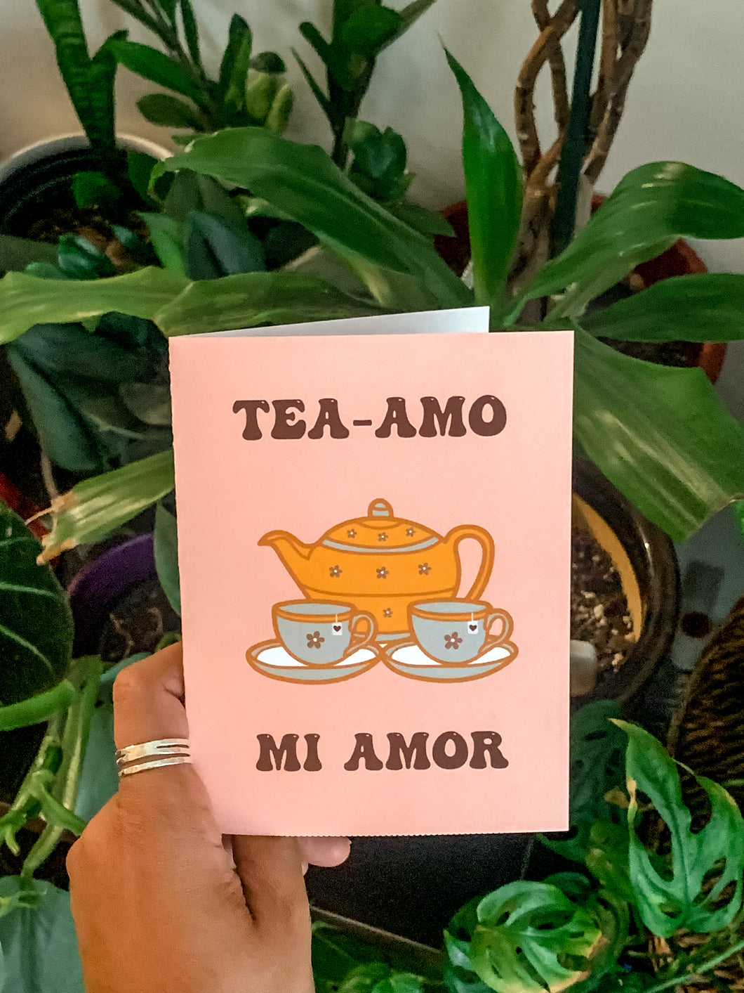 Tea Amo Mi Amor Greeting Card